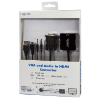 Miniatyr av produktbild för VGA + USB-ljud -> HDMI