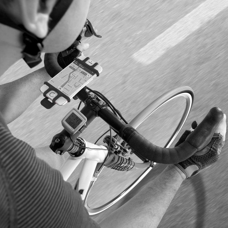 Produktbild för Mobilhållare för cykel/e-scooter/barnvagn Sv