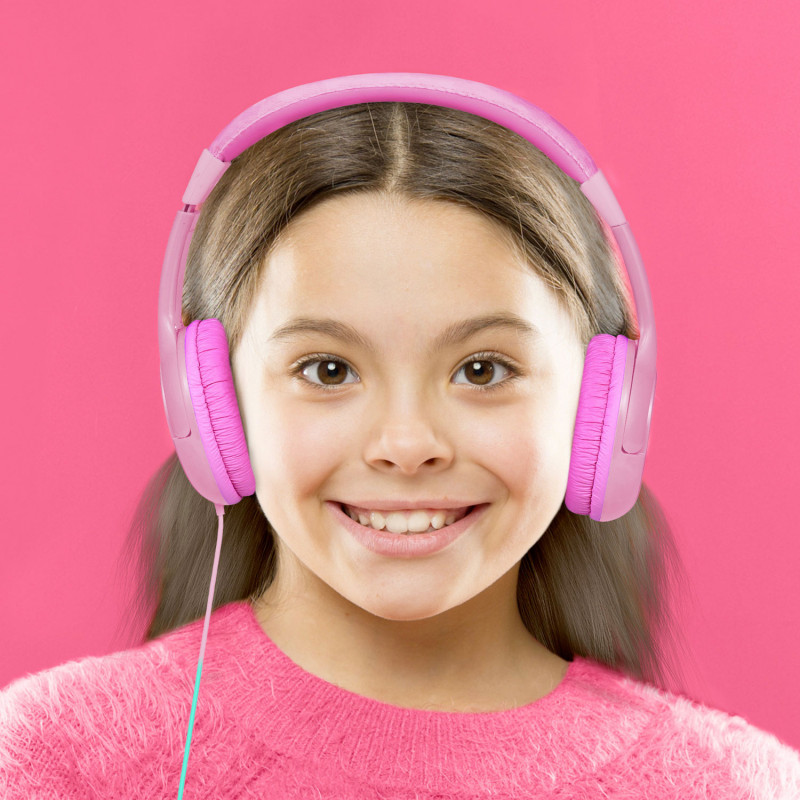 Produktbild för KidsBeat Hörlurar max 85dB Rosa