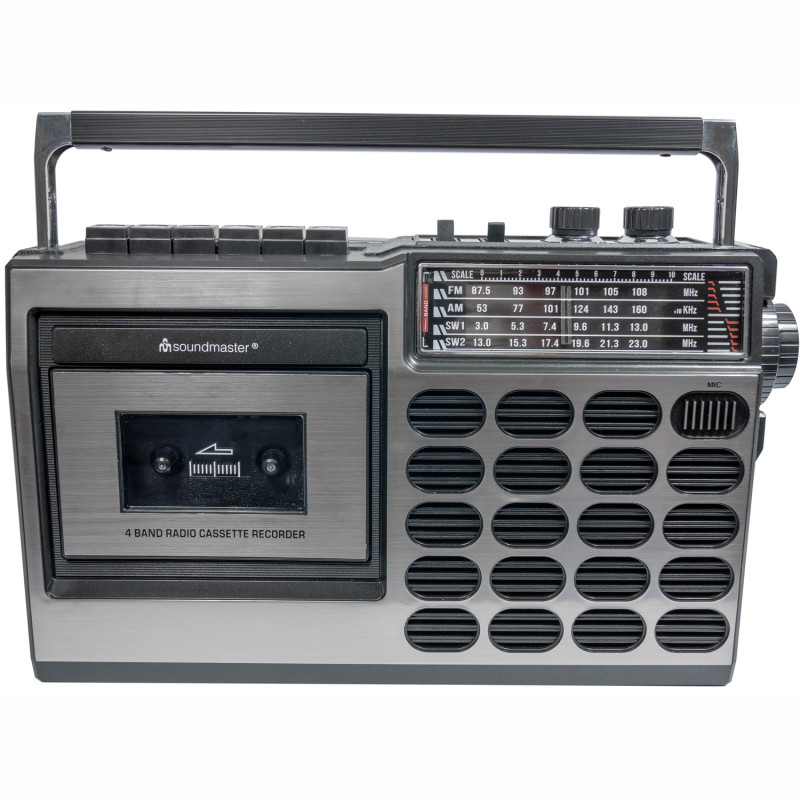 Produktbild för Retro radio med kassett