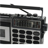 Miniatyr av produktbild för Retro radio med kassett