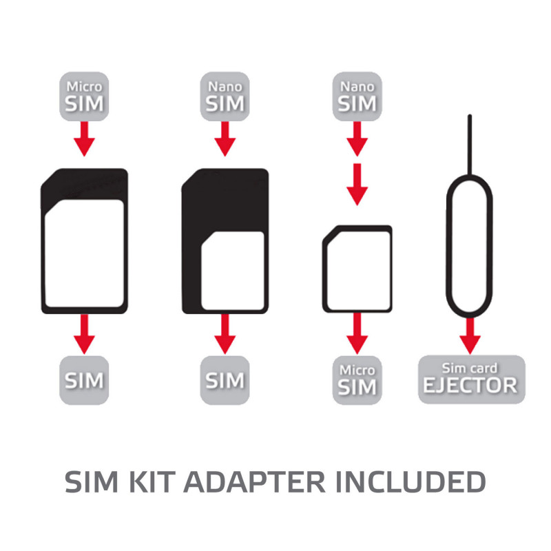 Produktbild för SIM-kit SIM-kortsadaptrar 3-pack