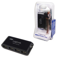 Miniatyr av produktbild för USB 2.0-hub 4-port Svart