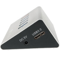Miniatyr av produktbild för USB 3.0-hub 4+1 fast charge