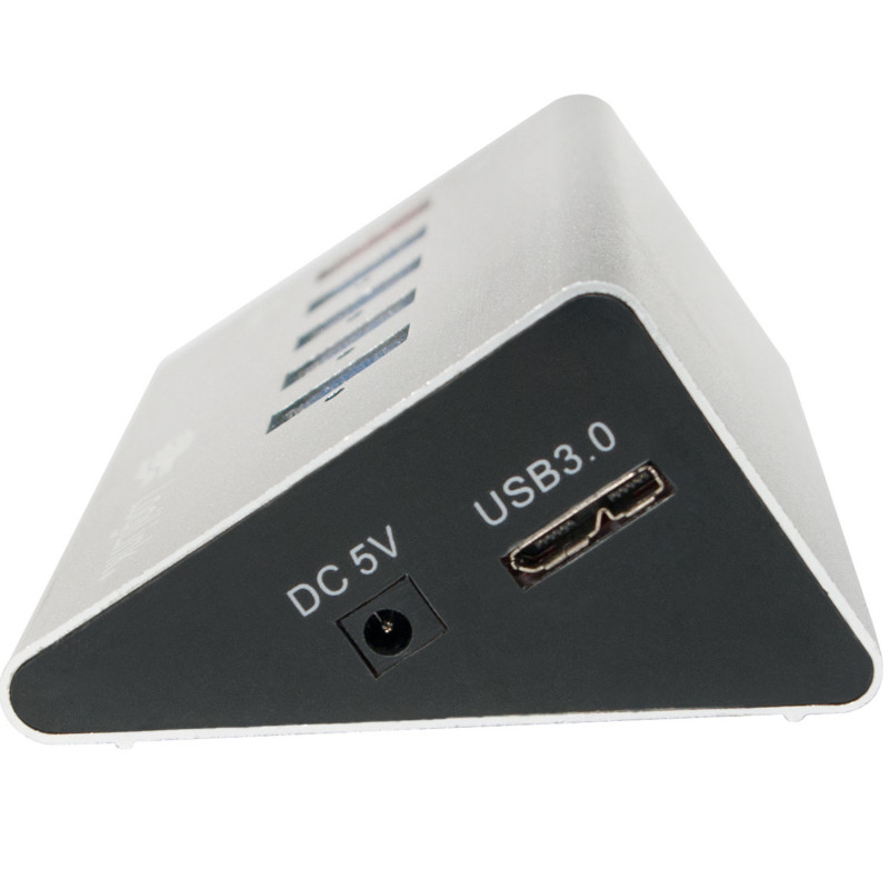 Produktbild för USB 3.0-hub 4+1 fast charge