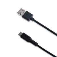 Miniatyr av produktbild för Ladd-/Synk USB -> USB-C Max 15W 1 m Svart