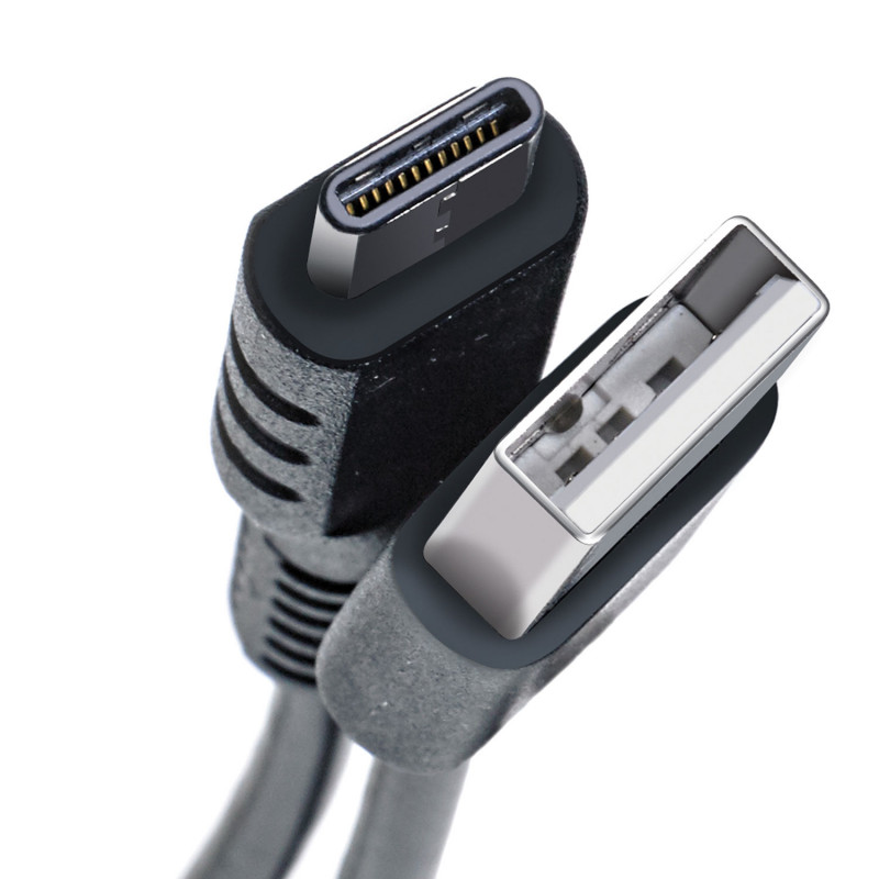 Produktbild för Ladd-/Synk USB -> USB-C Max 15W 1 m Svart