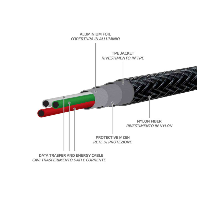 Produktbild för Extreme Cable Lightning 25cm S