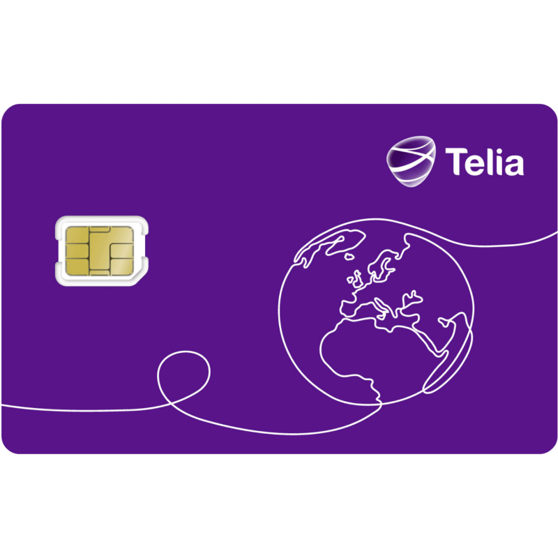 Produktbild för Startpaket Telia kontant Nummersatt Trippel-SIM