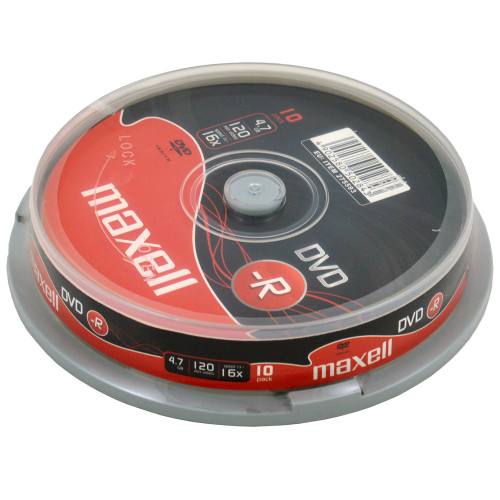 Maxell DVD-R 4.7GB 10-pack cakebox