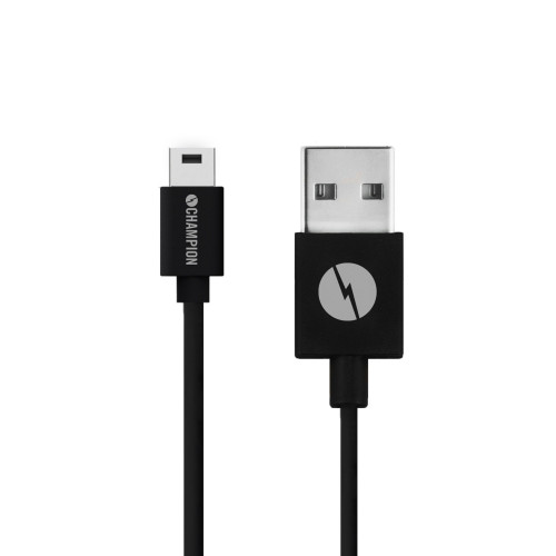 Champion USB-A till Mini-USB Kabel 1,5m Svart