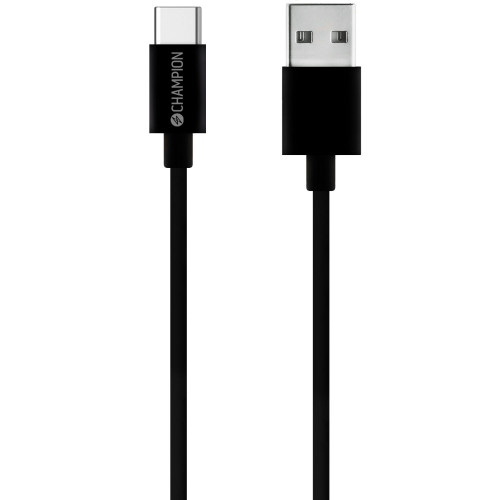 Champion USB-A till USB-C Kabel 2m Svart