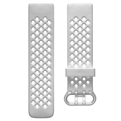 Fitbit Charge 4/Charge 3 Sportarmband White (L)