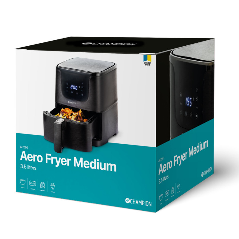 Produktbild för Air Fryer Medium 3,5L 1500W AF220 Svart