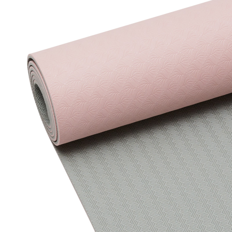Produktbild för Yoga-matta Position 4mm Lucky pink/grey