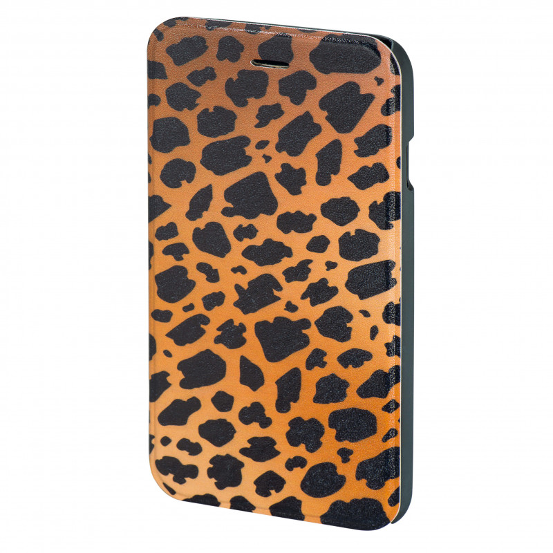 Produktbild för Plånboksväska DesignLine iPhone6/6S Leopard Brun