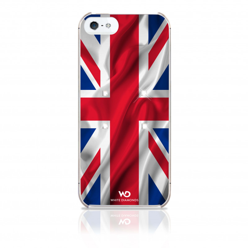 Produktbild för WHITE-DIAMONDS Skal iPhone 5/5s/SE Flagga UK