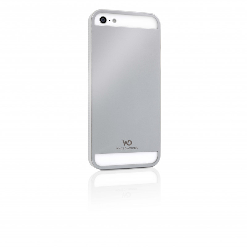 Produktbild för WHITE-DIAMONDS Skal Metal iPhone 5/5s/SE Silver