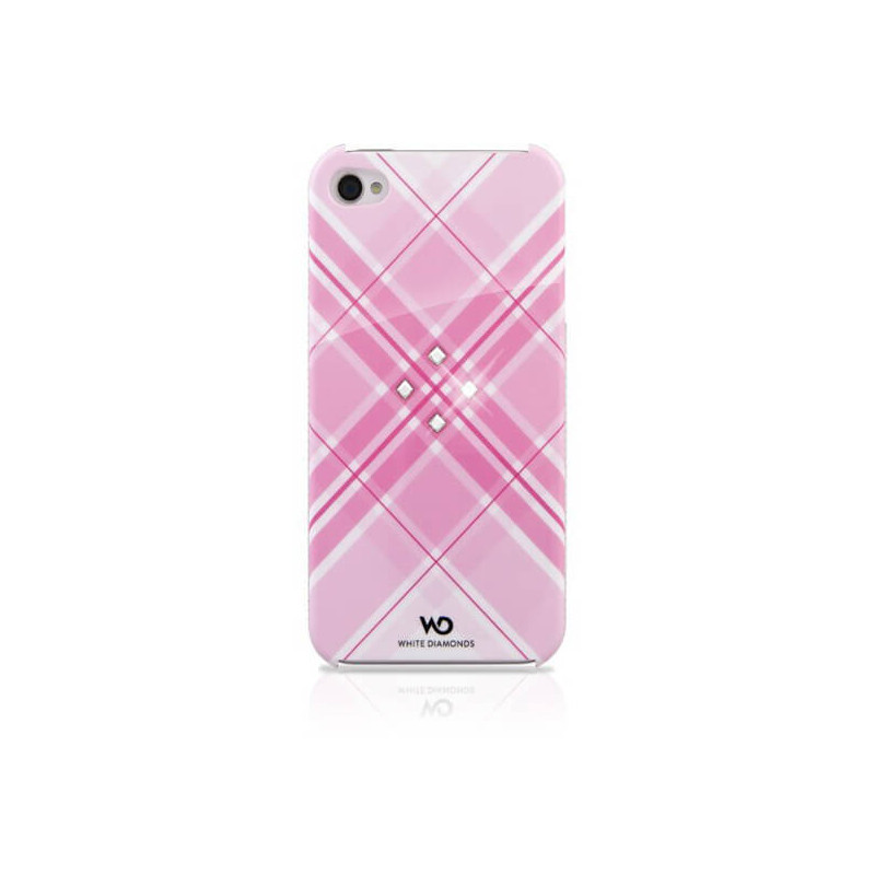 Produktbild för Grid Pink iPhone4 inkl Crystal Pin 3,5mm