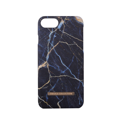 ONSALA COLLECTION Mobilskal Soft Black Galaxy Marble iPhone 6/7/8/SE