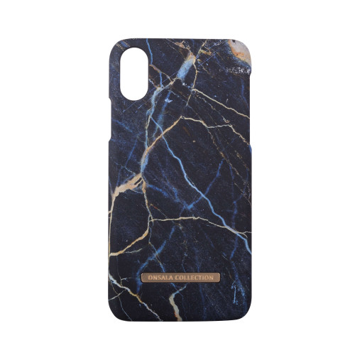 ONSALA COLLECTION Mobilskal Soft Black Galaxy Marble iPhone X/Xs