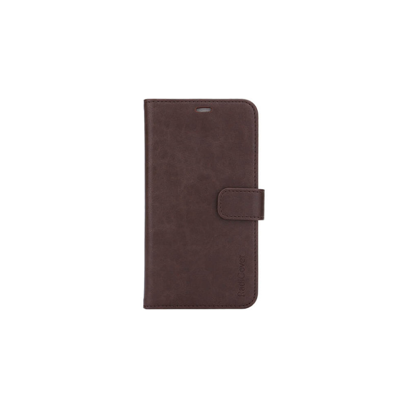 Produktbild för Strålningsskydd Mobilfodral PU iPhone 12 Mini Flipcover Brun