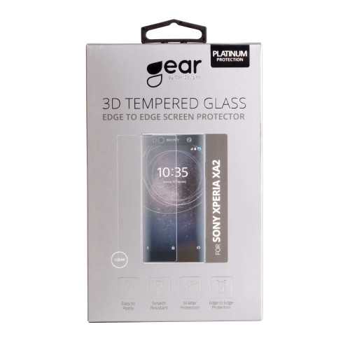 GEAR Härdat Glas 3D Full Cover Transp. Sony Xperia XA2 (SM12(