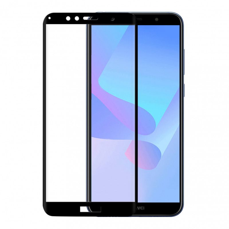 Produktbild för Härdat Glas 3D Full Cover Svart Huawei Y6 Prime 2018