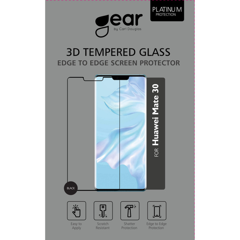 Produktbild för Härdat Glas 3D Full Cover Black Huawei mate 30