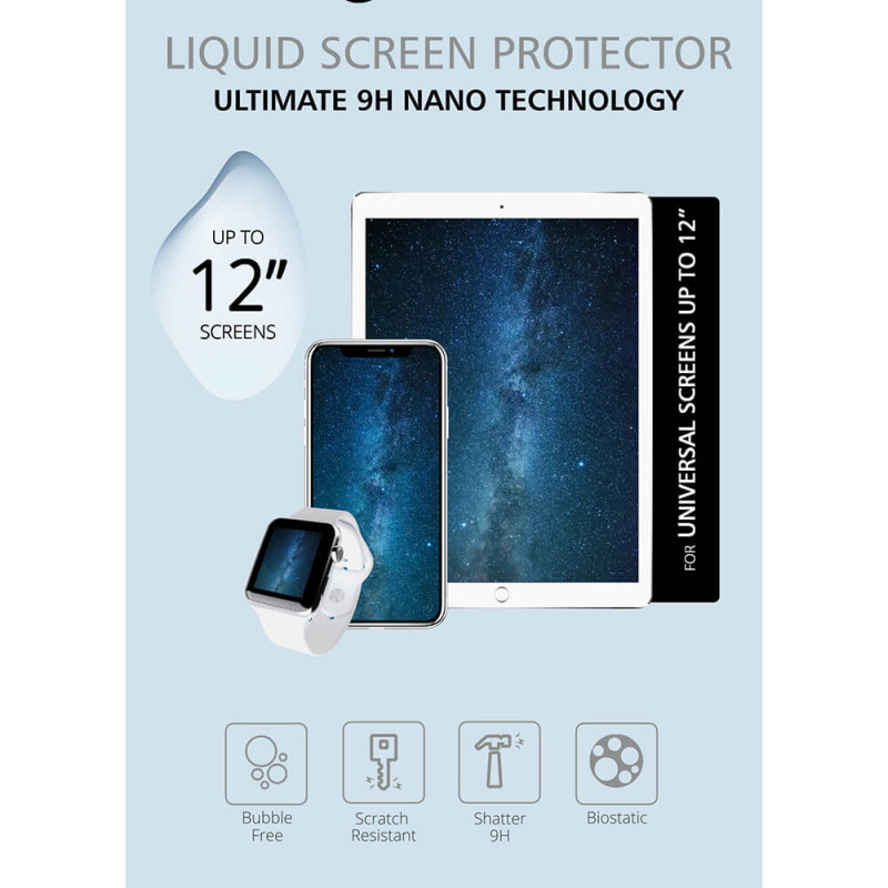 Produktbild för Skärmskydd Nano Liquid Universal upp till 12"
