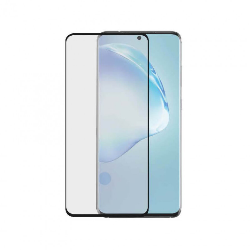 Produktbild för Härdat Glas 3D Full Cover Black Samsung S20 Ultra