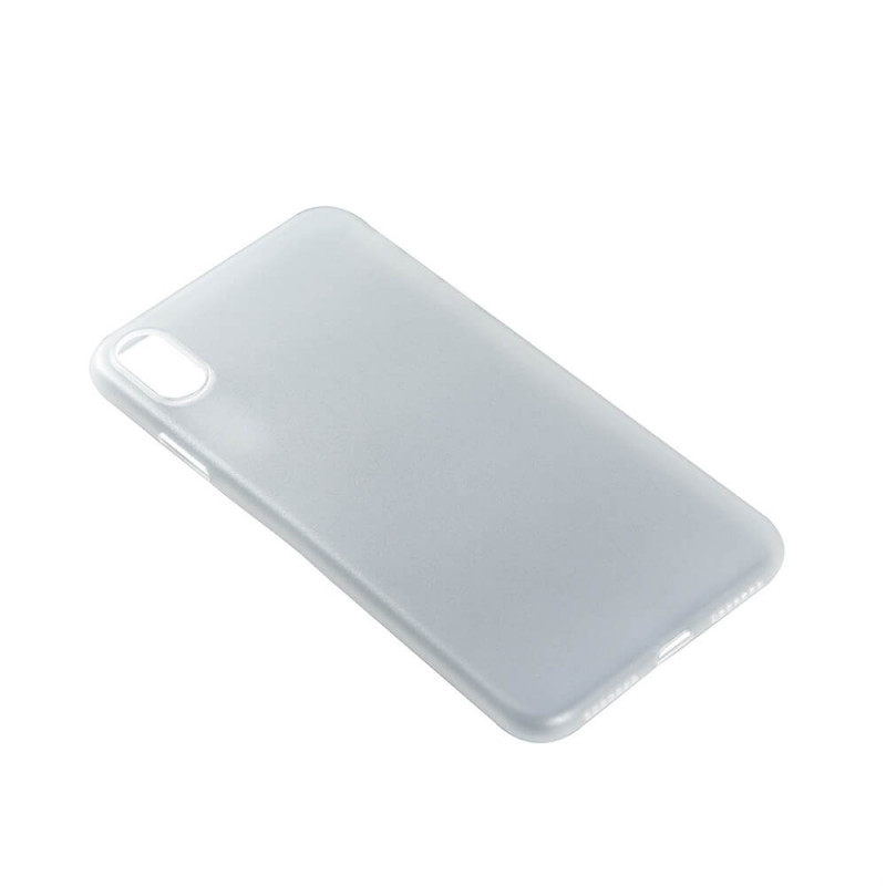 Produktbild för Mobilskal Ultraslim Vit Semitransparent iPhone X/Xs