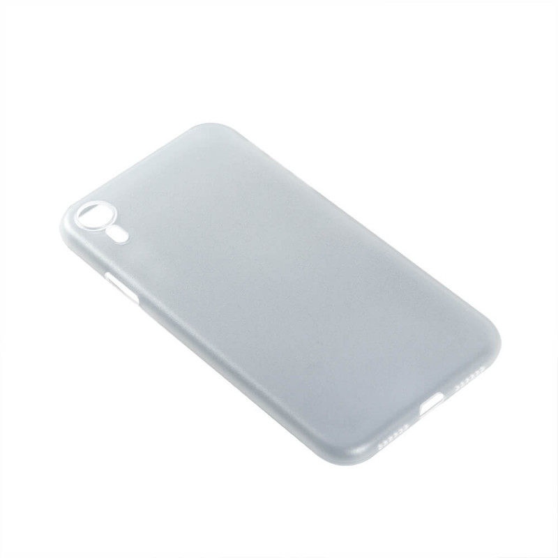 Produktbild för Mobilskal Ultraslim Vit Semitransparent iPhone XR 6,1"