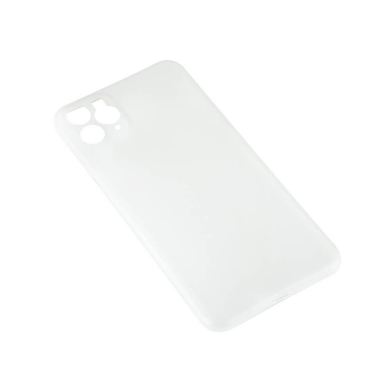 Produktbild för Mobilskal Ultraslim Vit Semitransparent iPhone 11 Pro Max