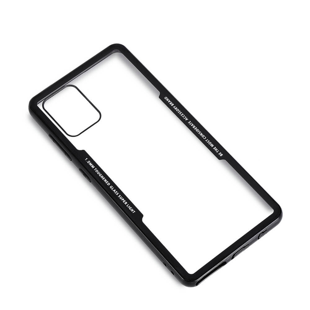 Produktbild för Mobilskal med Tempererat Glas Svart Samsung A71