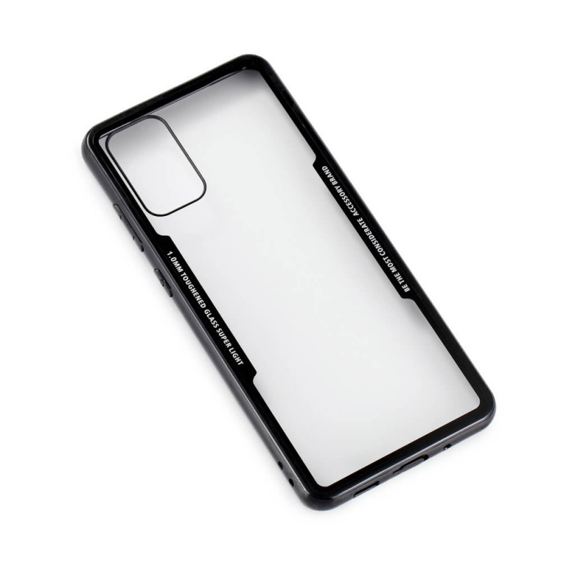 Produktbild för Mobilskal med Tempererat Glas Svart Samsung S20 Plus