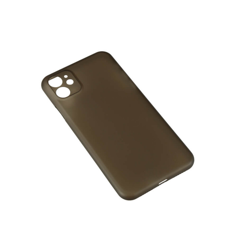 Produktbild för Mobilskal Ultraslim Svart Semitransparent iPhone 12  Pro Max