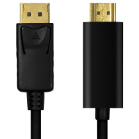 Produktbild för DisplayPort 1.2 -> HDMI 1.4 4K 2m Svart