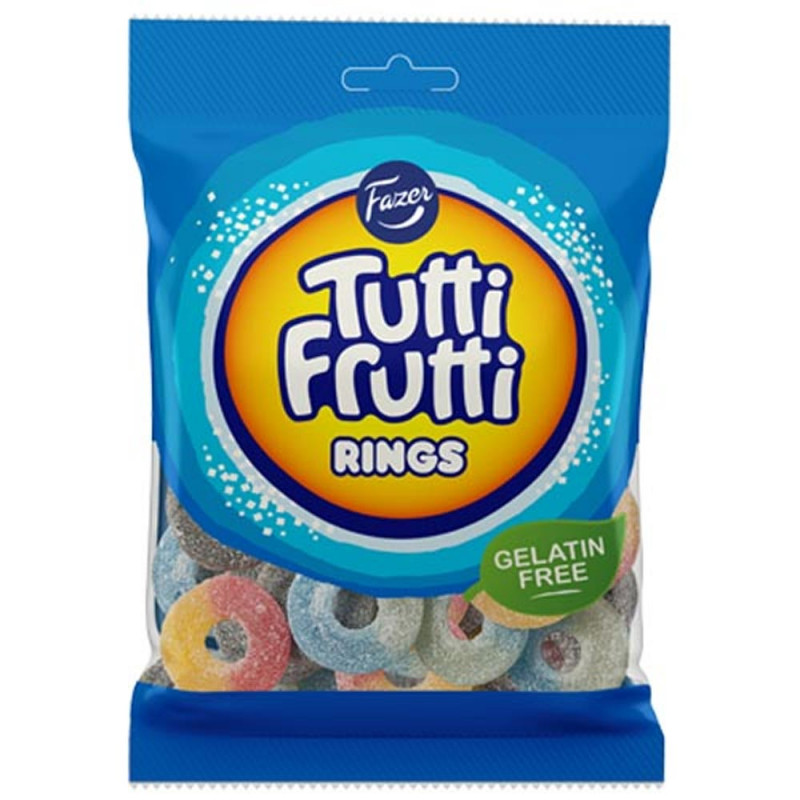 Produktbild för Tutti Frutti Rings 120g