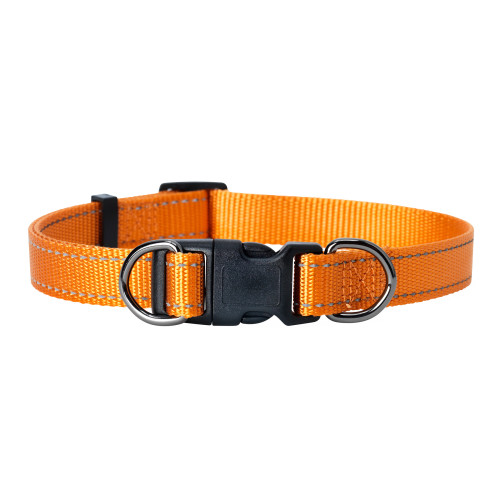 DOGMAN Nylonhalsband Iris Ställbart Orange