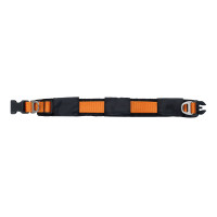 Miniatyr av produktbild för Dogman Fodrat halsband Emmi ställbart Orange XL