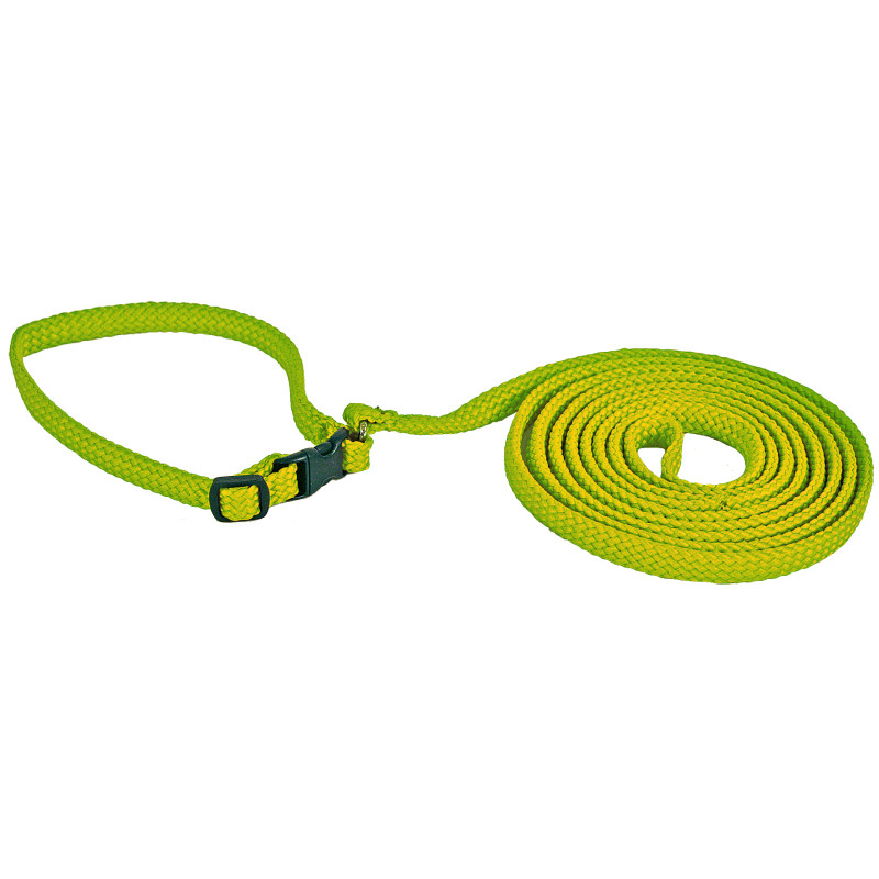 Produktbild för Alac Halsband+Koppel Grön S 170cm Vihreä