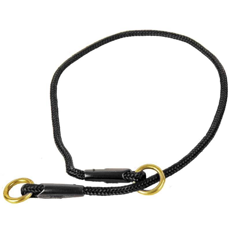 Produktbild för Alac Halsband stryp Svart M 45cm
