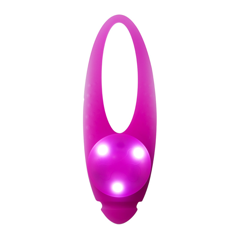 Produktbild för Dogman Blinklampa Basic LED Rosa 8cm