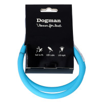 Miniatyr av produktbild för Dogman Blinkhalsband LED Turkos 20-65cm