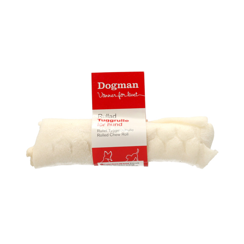 Produktbild för Dogman Tuggrulle Vit S 12,5cm