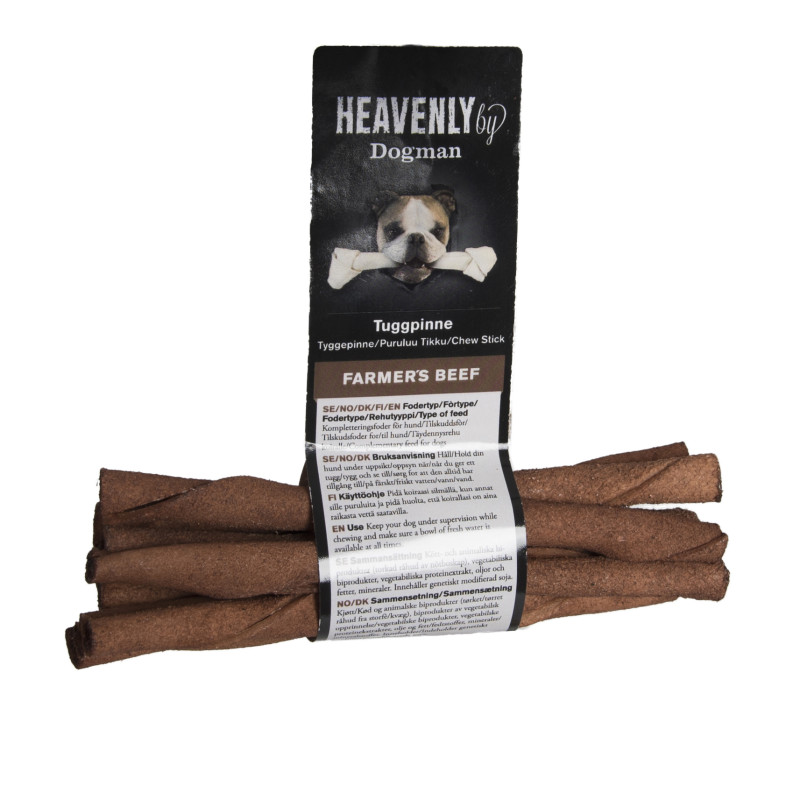 Produktbild för Heavenly Tuggpinnar biff 10p S 12,5cm