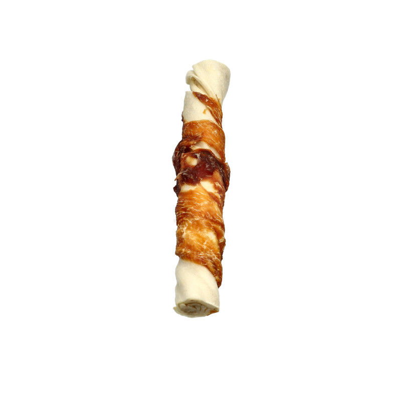Produktbild för Dogman Tuggrullar med kyckling 10p Vit M 17,5cm