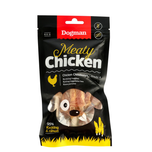 DOGMAN Dogman Hundgodis Meaty Chicken Chewbones 3p S 12,5cm