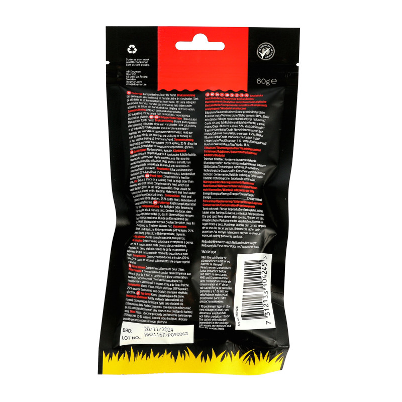 Produktbild för Dogman Hundgodis Meaty Chicken Chewbones 3p S 12,5cm